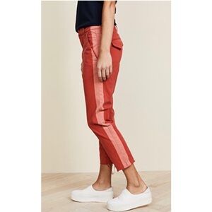 MOTHER Shaker Prep Fray Cropped Pants Sz 26